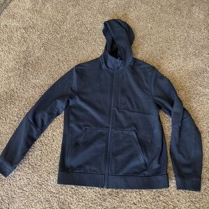 lululemon Men's Full Zip Thermo Fleece Lined, True Navy, Large